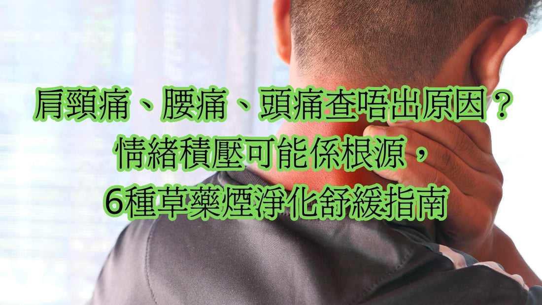 肩頸痛、腰痛、頭痛查唔出原因？情緒積壓可能係根源，6種草藥煙淨化舒緩指南