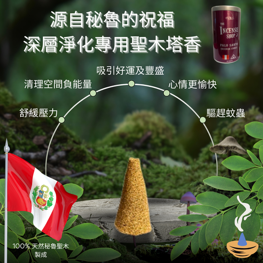 Palo Santo Incense Cones (20 pcs)