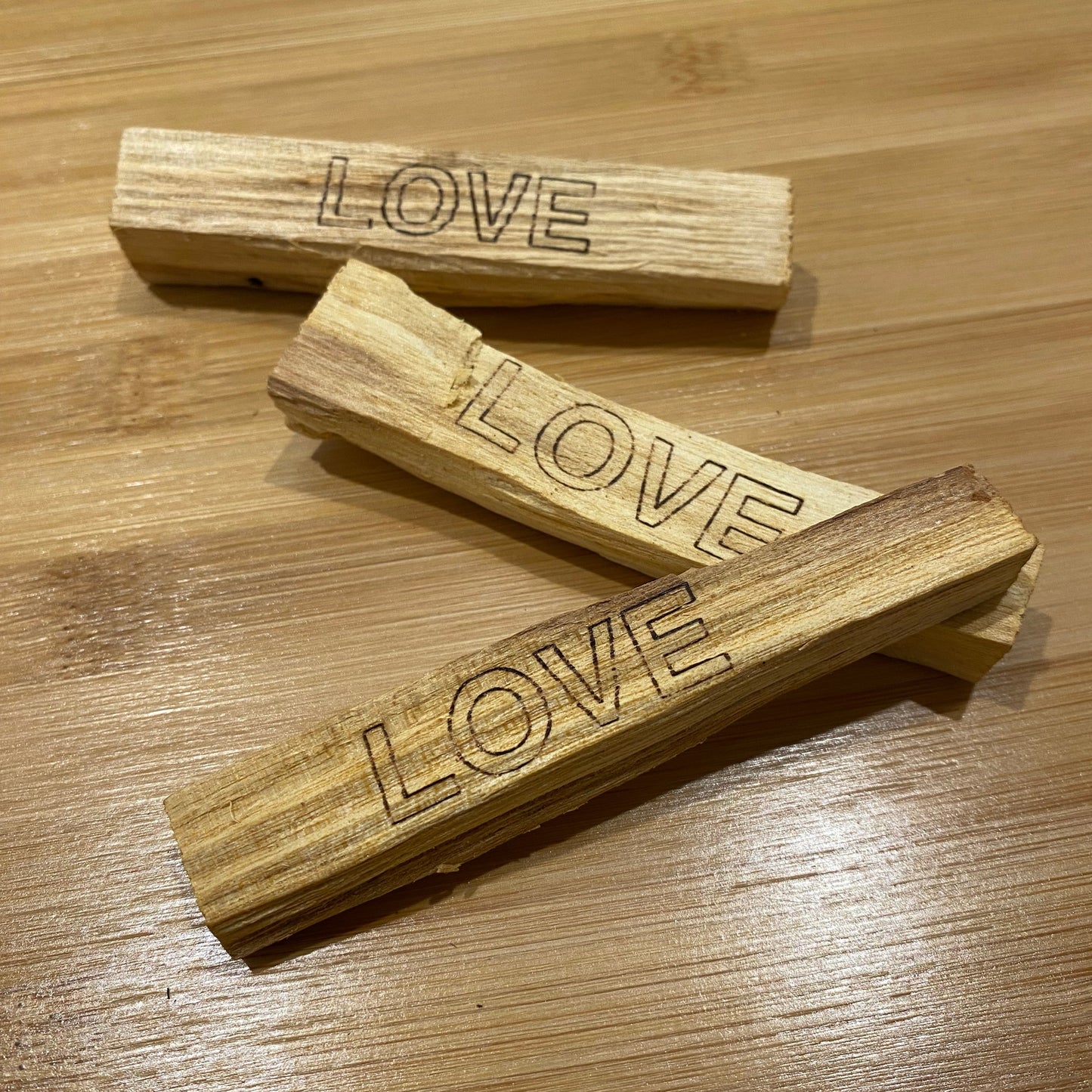 “LOVE” Lettering Palo Santo Stick