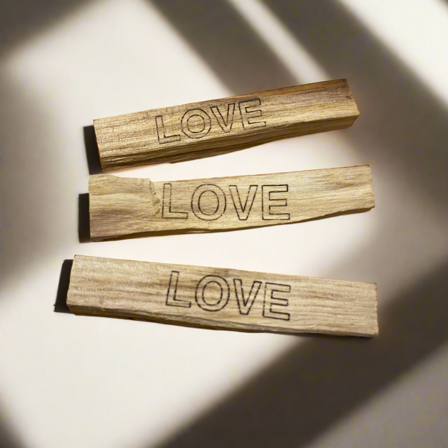 “LOVE” Lettering Palo Santo Stick